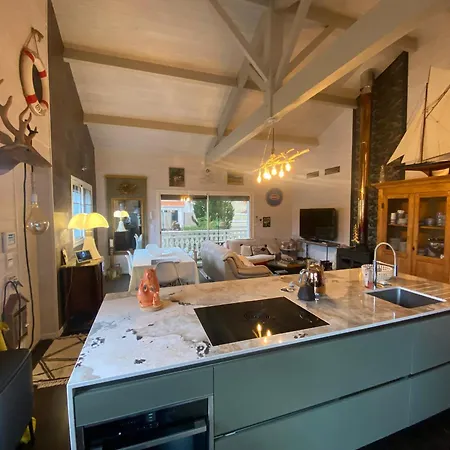 Boisee Avec Piscine Et Jardin, Proche Commerces Et Plage, Wifi Inclus A - Fr-1-374-55 Villa Arcachon